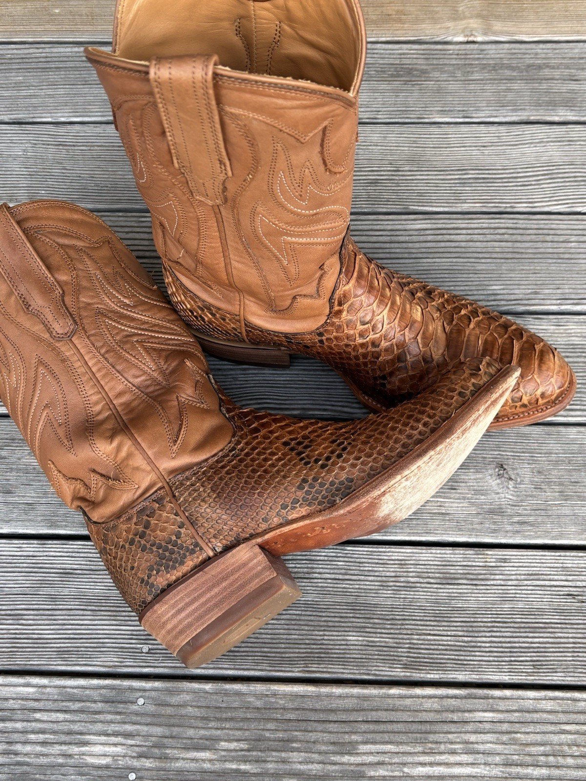 Tecovas THE BARTON Python Limited Edition 9 D In … - image 11