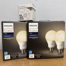 BUNDLE Philips Hue White A19 Smart LED Bulb - 476951 - Brand New 2 PACK