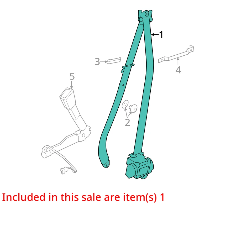 Cinturón de seguridad cubo delantero conductor retractor se adapta a 12-15 BMW X1 1656995 Foto 3 de 4