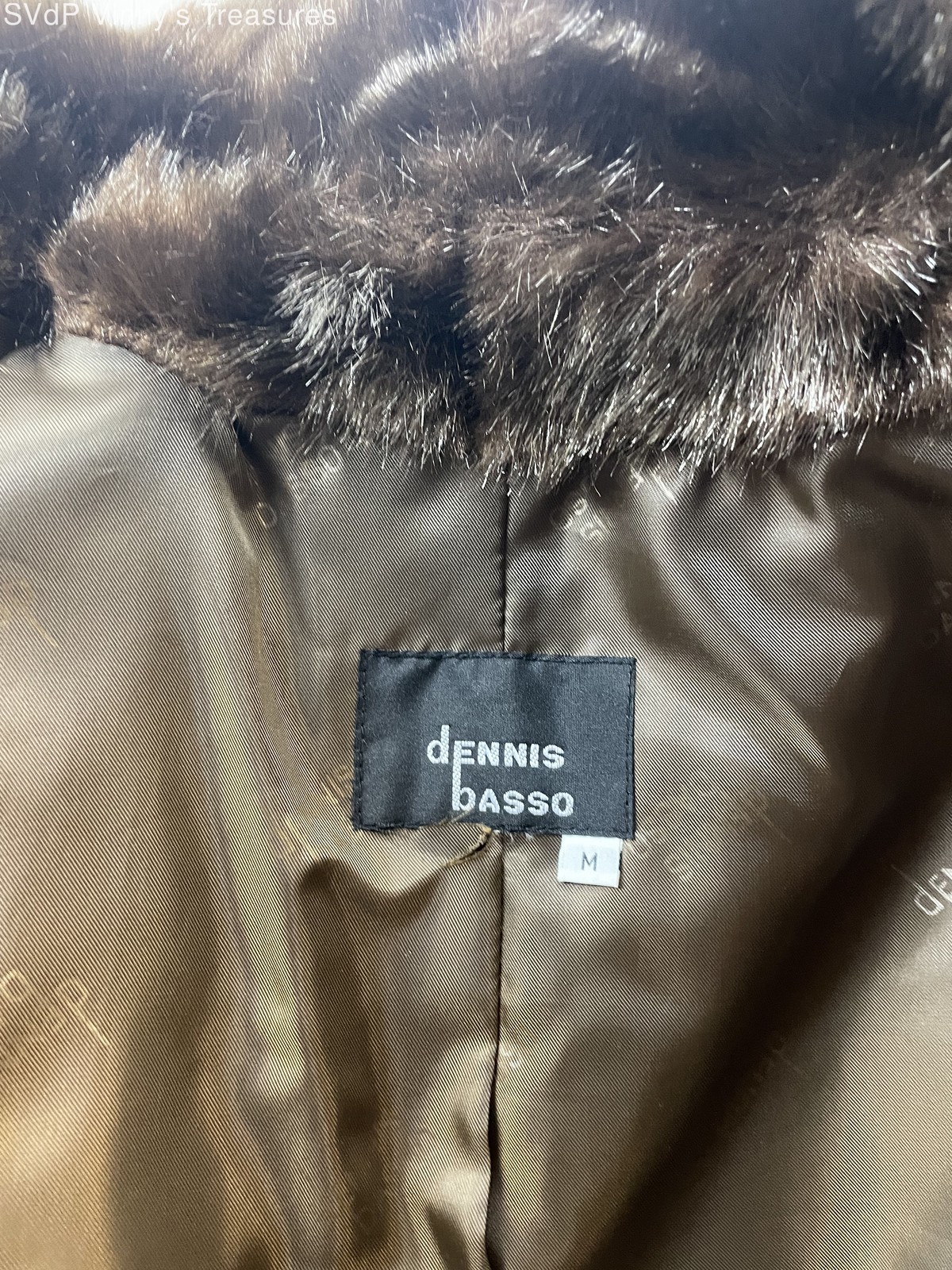 Women’s Size M Dennis Basso Fur Coat