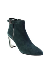 Dolce Vita Womens Suede Buckle Detail Pointed Toe Ankle Boots Heel Blue Size 7.5
