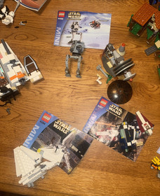 LEGO Lot of 13 Star Wars Mini Ship 4500, 4495, 4485, 4494, 4490, 4488 Incomplete