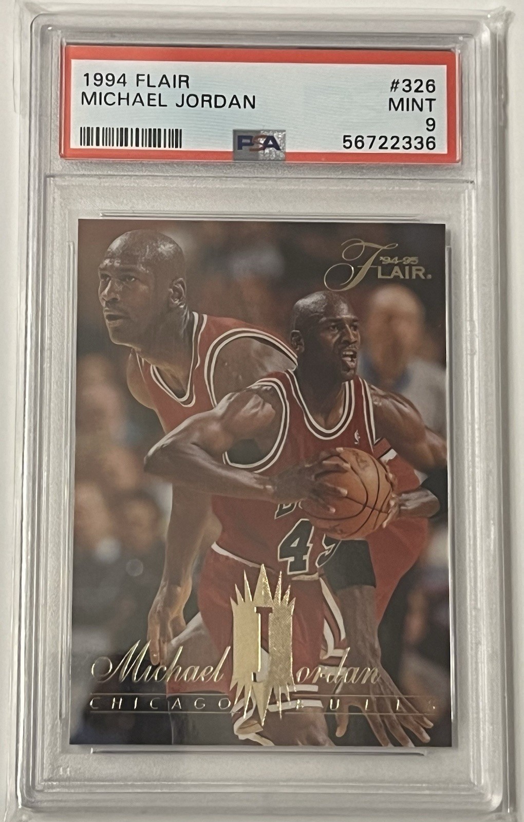 1994 Flair Michael Jordan #326 PSA 9 Chicago Bulls Basketball Card