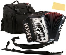 Hohner Panther Diatonic Accordion - Keys G/C/F w/ Road Kit