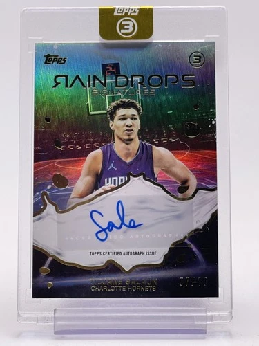 TIDJANE SALAUN 2025-26 TOPPS 3 RAINDROPS SIGNATURES GOLD AUTO /10 #RS-TS Q1048