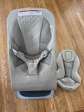 Ergobaby Baby Bouncer Green Gray, Portable, Foldable, Infant Insert