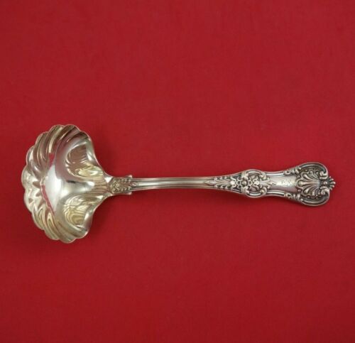 English King by Tiffany and Co Sterling Silver Gravy Ladle Shell Bowl 7 1/4" - Picture 1 of 2