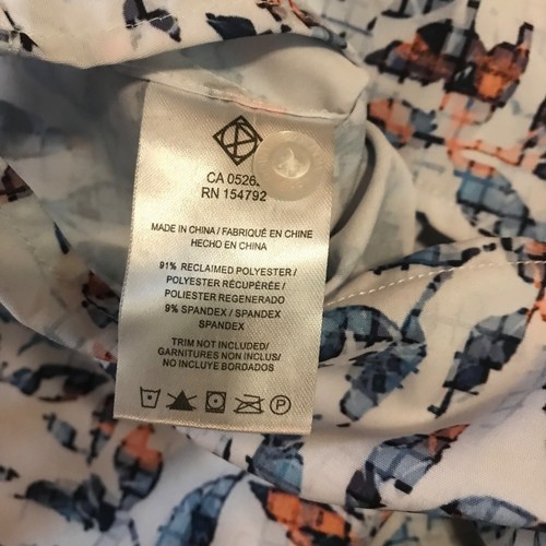 Point Zero Floral Print Button-Down Men's Dry Edition Shirt Size XL Summer Beach - Picture 4 of 7