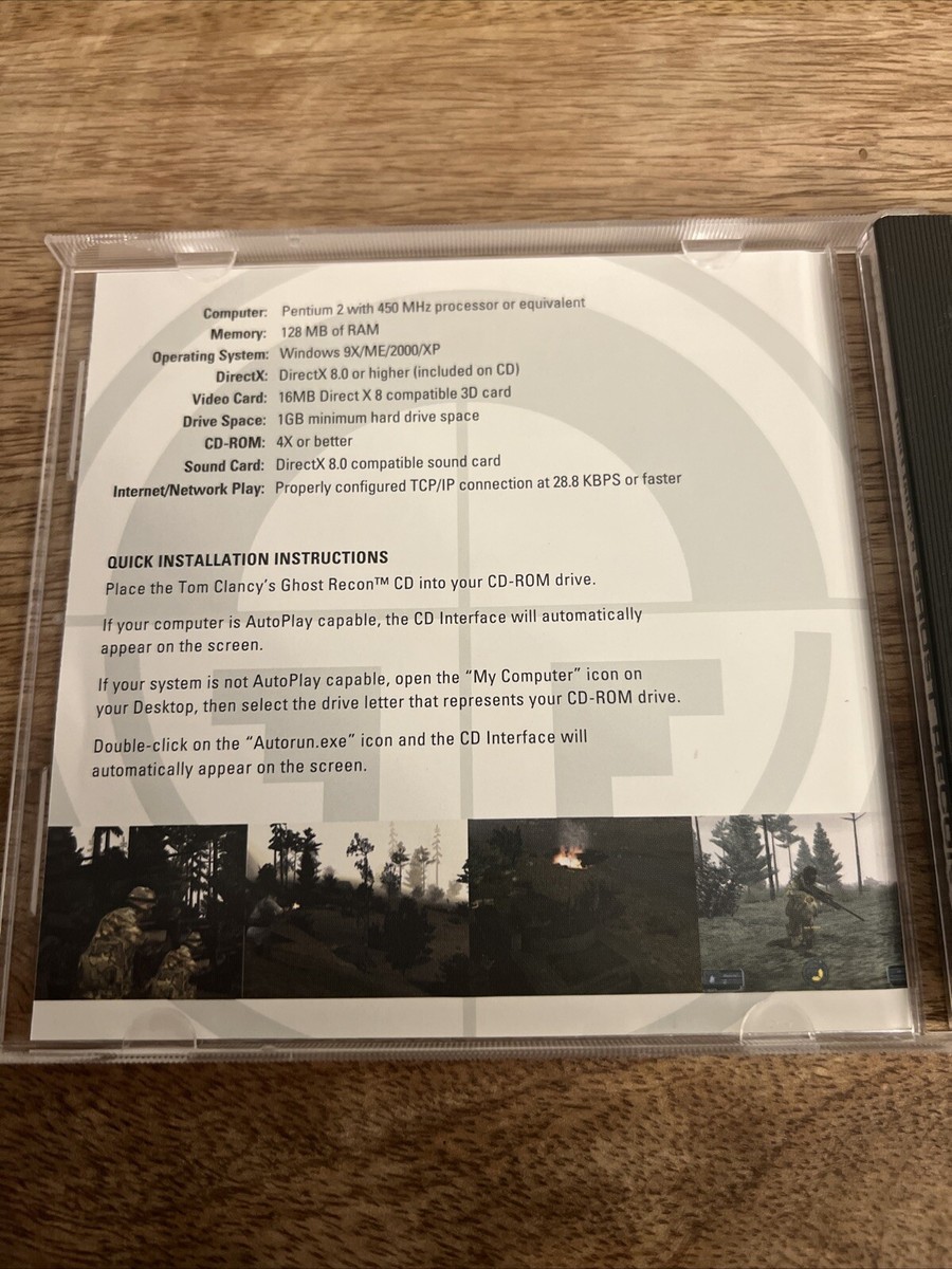 Ghost Recon Tom Clancy's Video Game Pc Cd-Rom M-Mature UbiSoft | eBay