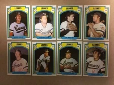 1972 Venezuelan Winter League Sticker Lot(8)Leones Team Group!!