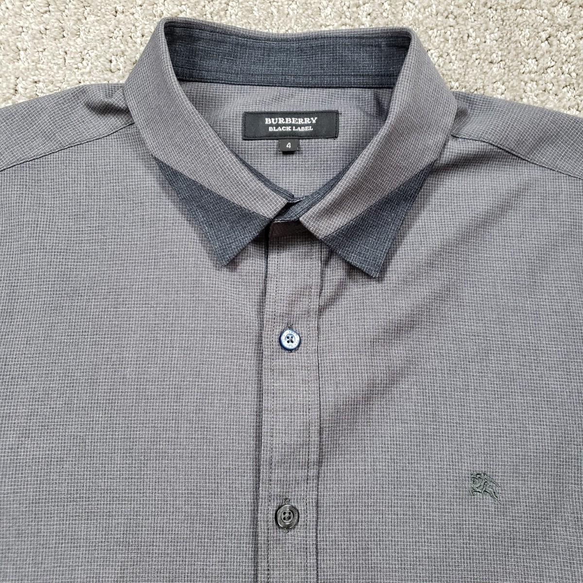 Burberry Shirt Mens Medium size 4 Button up Contrast Trim Burberry Shirt Mens Medium size 4 Button up Contrast Trim
