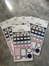 U Style Collections Lot Of 2 journal stickers 6 Sheets 379 Stickers Each Crafts