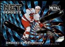 2020-21 Skybox Metal Universe Net Deposits #ND-16 Andrei Svechnikov Carolina