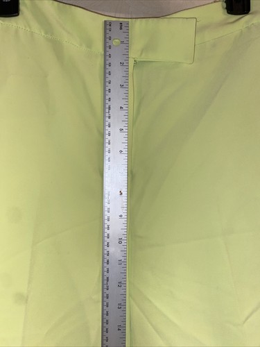 Joie Womens Sz 8 Pants  Gaucho Wide Leg Crop Elastic Back Waist Chartreuse - Picture 5 of 11