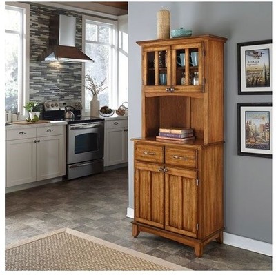 Kitchen Buffet Storage cabinet Solid Wood Cupboard w ...