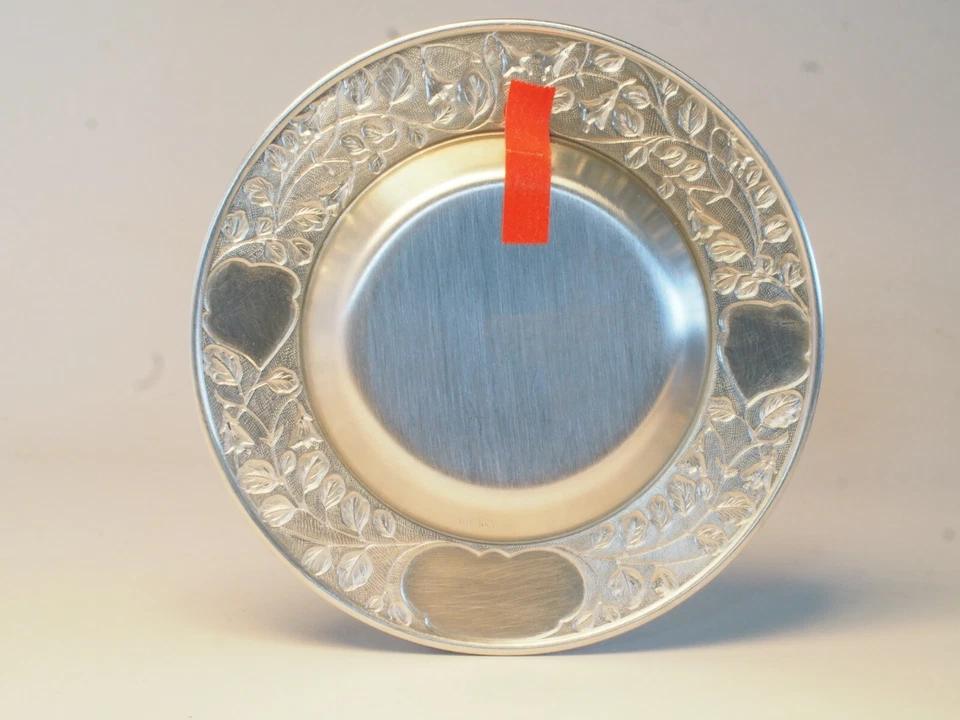 EIK PEWTER PLATE, MADE IN NORWAY 6-7/8" IN DIAMETER PLACE FOR ENGRAVING - Image 2 of 2