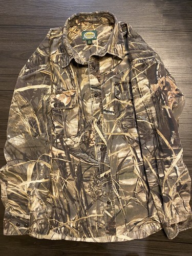 Cabelas Shirt Men's Large Camo 