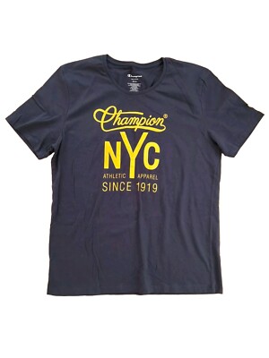 Champion T-Shirt Mens XL New York Sportswear NYC Navy