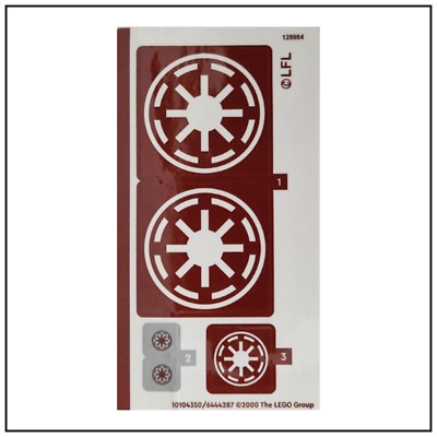 LEGO Aufkleber Sticker v. Set 75354 - 10104350/6444287 Star Wars Gunship