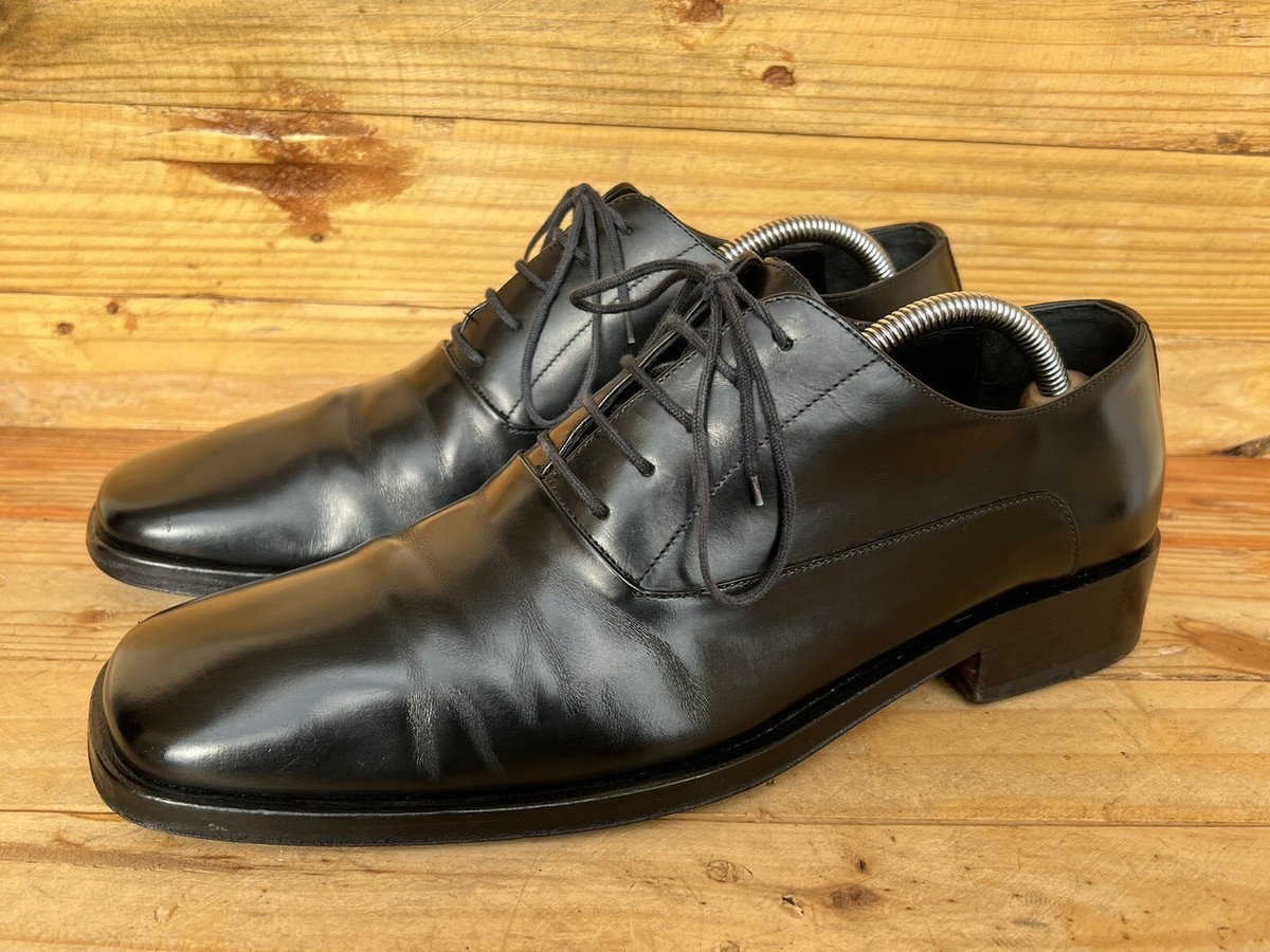 GUCCI Mens Black Lace-Up Dress Shoes Size 41E US 8 / UK 7 GUCCI Mens Black Lace-Up Dress Shoes Size 41E US 8 / UK 7