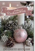 Weihnachten Kerzenarrangement GlüCkwunschkarte Mit Umschlag