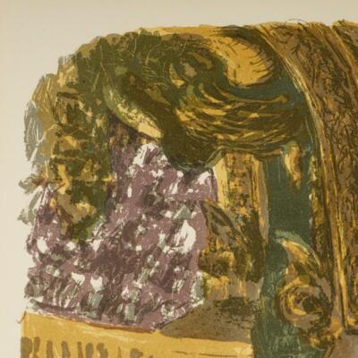 Edouard Vuillard French (1868-1940) Color Lithograph d 1900 Matted