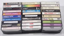 Lot of 30 Classic Rock Pop 60s 70s Cassette Tapes Presley, Stones, Hendrix, More