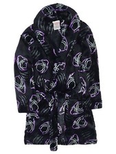 Marvel Boys Plush Black Panther Fleece Bath Robe House Coat