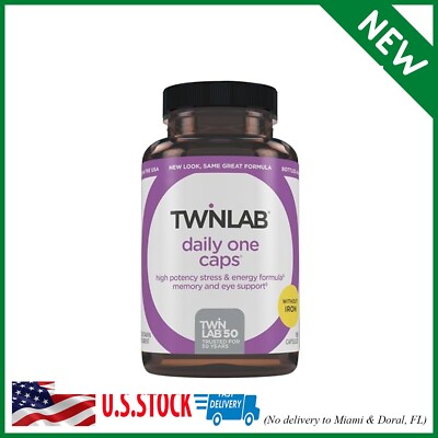Twinlab Daily One Caps Without Iron - Nutritional Supplement with Zinc, B Vitami