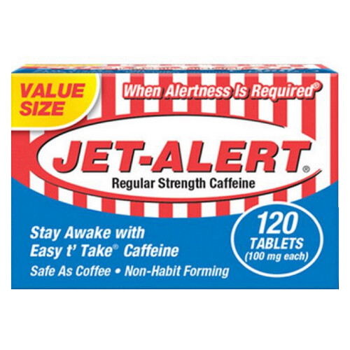 Jet-Alert Caffeine Regular Strength 100 Mg 120 Count By Jet-Alert - Picture 1 of 1