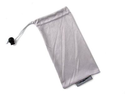 Pouch Eyelets Drawstring Micro-Fiber Drawstring Eyeglass Pouch in Grey | eBay