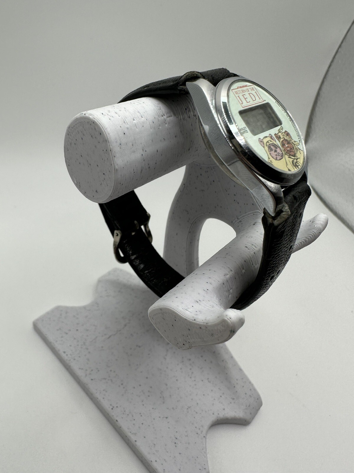 Bradley Time Stars Wars Vintage Ewok Digital Watch Silver Tone New