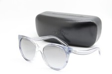 NEW COACH HC 8321 56553C TRANSPARENT BLUE AUTHENTIC SUNGLASSES W/CASE 55-18