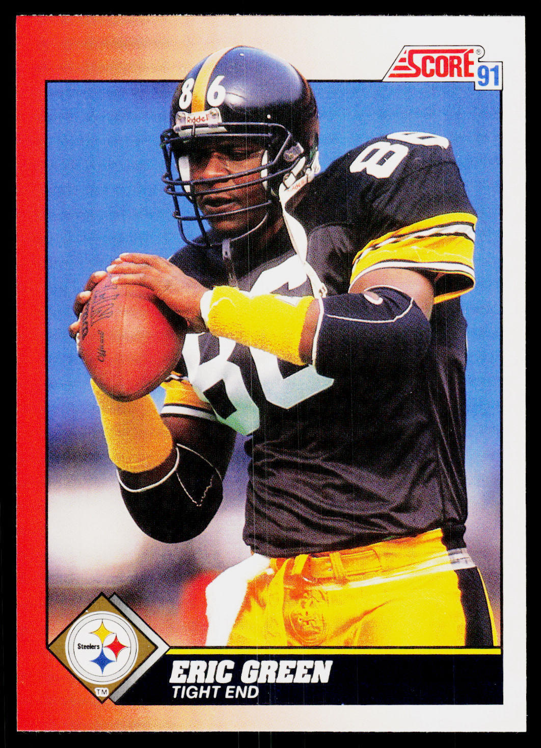 Eric Green, 1991 Score, #186, Pittsburgh Steelers,