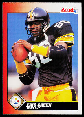 Eric Green, 1991 Score, #186, Pittsburgh Steelers,