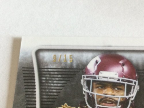 KENDRICK ROGERS 2020 Leaf Metal Draft RC Auto #/15 Blue Prism AUTO Texas A&M - Picture 3 of 3