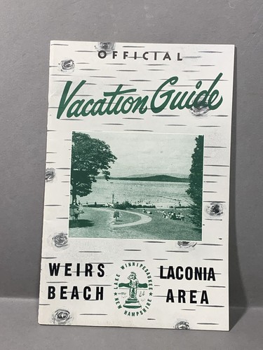 Original Vacation Guide Weirs Beach Laconia Area New Hampshire Travel Brochure