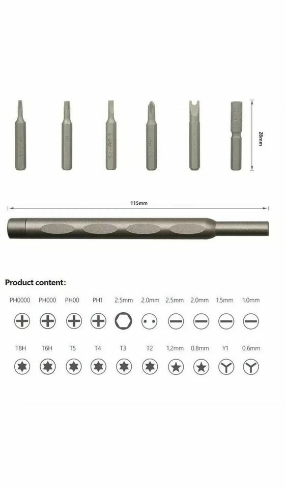 New Professional Screwdriver Tool Kit For iPhone 4 5 6 7 8 XS XR 11 MAX PRO PLUS - Image 3 of 4