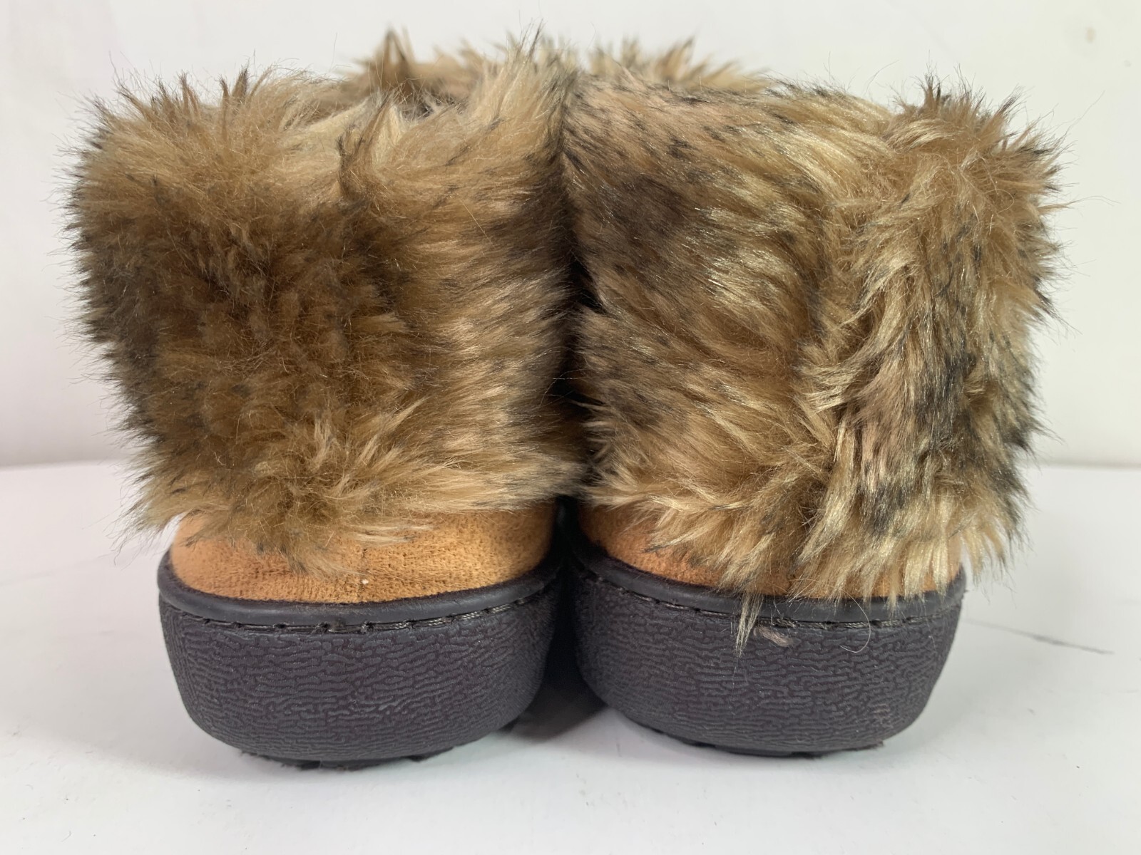 SAOLA Stivali Isotoner marroni foderati in pelliccia sintetica stile suola rigida ciabatte stivaletti donna 8 5 9