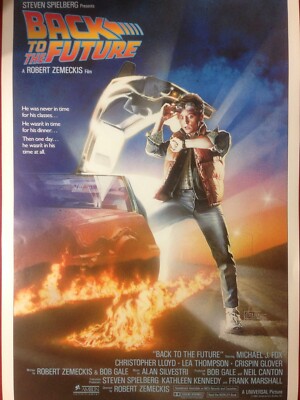 1985 Back to the Future Movie Poster Original Rare ADVANCE Mini