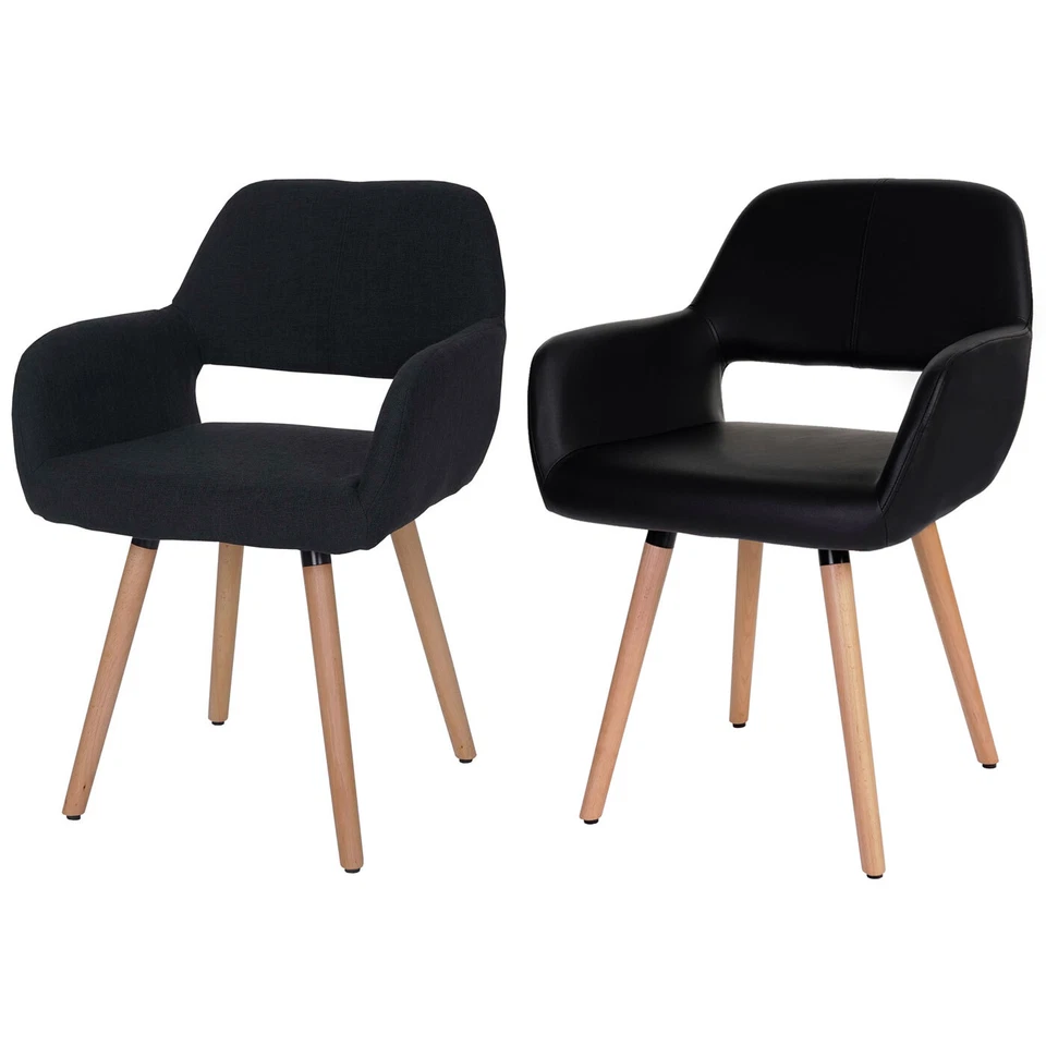 Esszimmerstuhl HWC-A50, Stuhl Lehnstuhl, Retro 50er Jahre Design