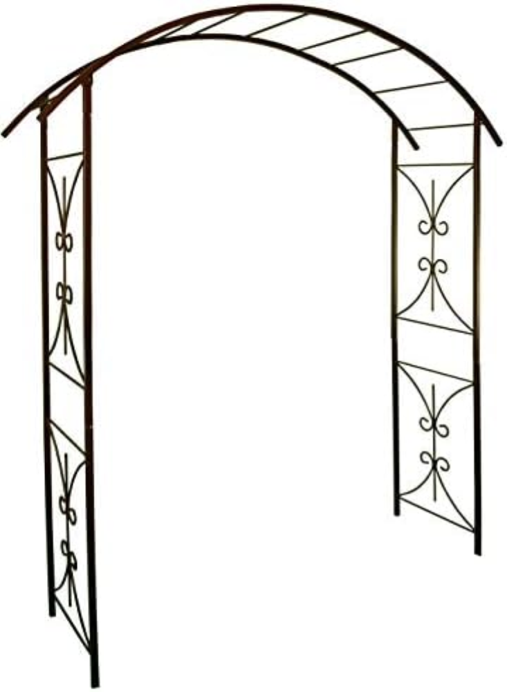 LOUIS MOULIN Arco Tubo quadrato per piante rampicanti ferro invecchiato 180 x 50
