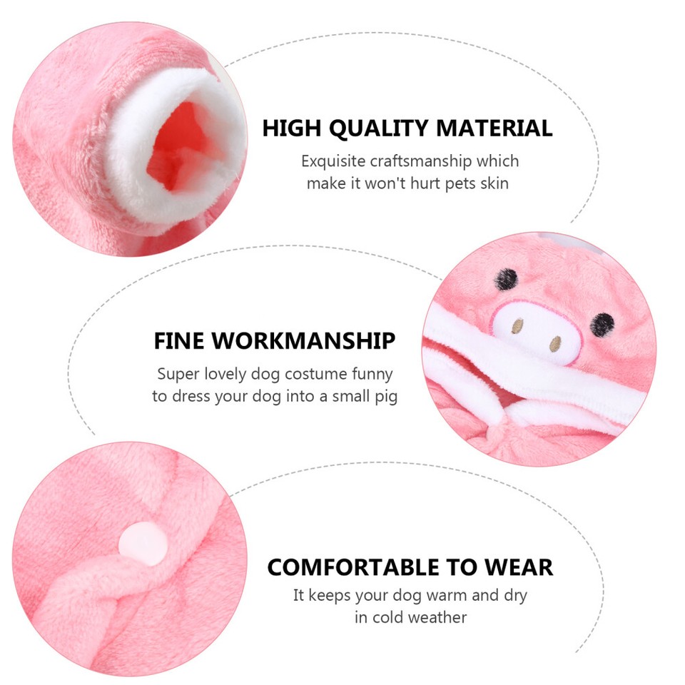 Dog Costume Pig Halloween for Dogs Cute Puppy Costumes Clothes Pets