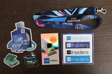 Intel Gamer Days 2021 lanyard Core i9 Raptor Lake Intel Insiders sticker lot set