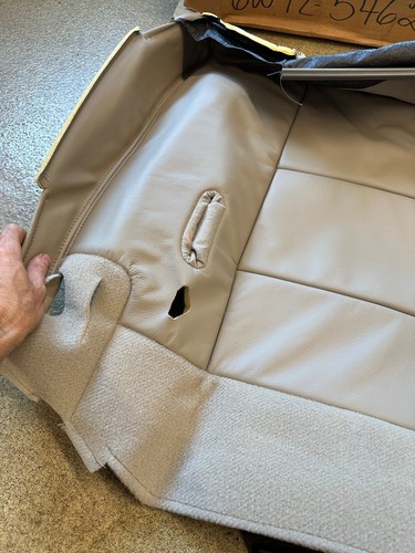 New OEM 2007-2010 Ford Crown Victoria Right Seat Pad Cushion Cover Camel Vinyl - Picture 2 of 7