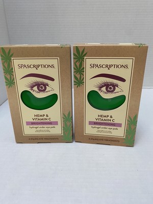 Set Of 2 SpaScriptions Hemp & Vitamin C Brightening  Hydrogel Under Eye Pads 8