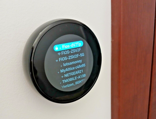 Google Nest 3rd Gen Learning Thermostat A0013, Black, Open Box - Picture 5 of 14