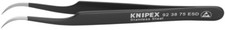 Knipex 92 38 75 ESD,4 3/4" Stainless Steel Gripping Tweezer-Needle-Point Tip-ESD