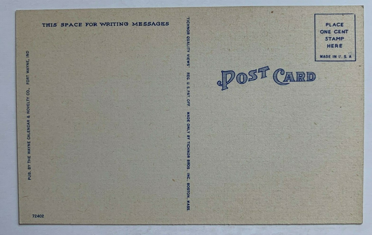 IN Postkarte Fort Wayne Baer Field Airport MultiView Gebäude Vintage