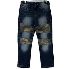 Southpole Boys' Little Slim Stretch Biker/Moto Denim Pants Size 5